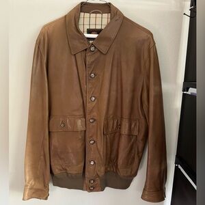 Carroll & Co vintage designer leather jacket